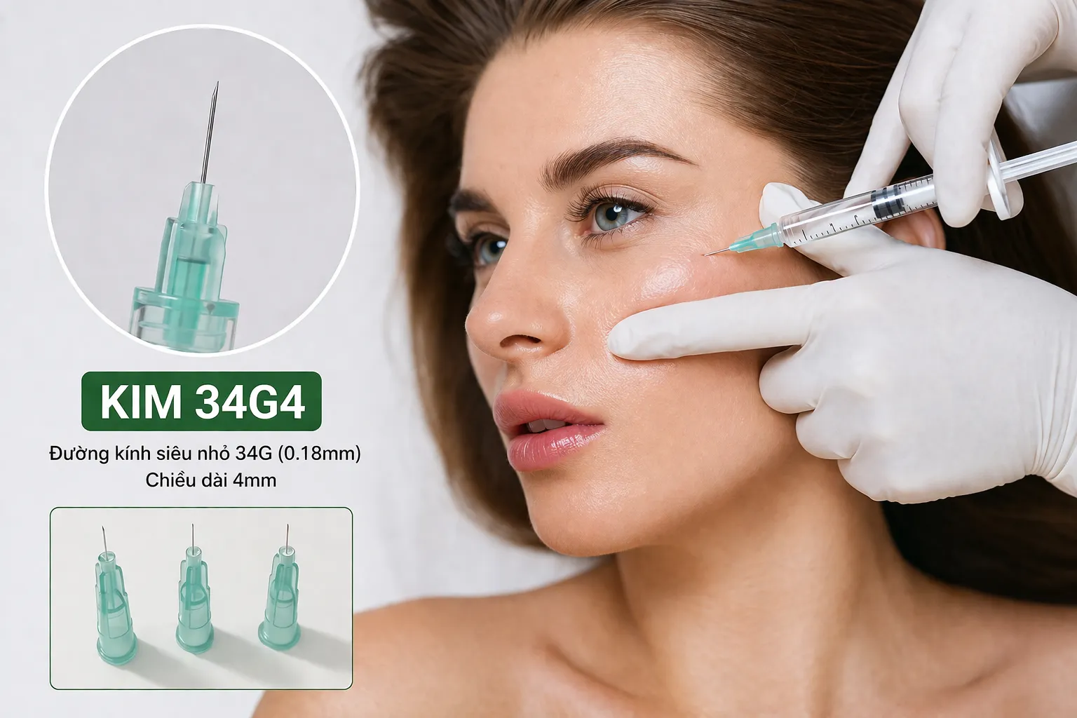 Các bác sĩ thường dùng kim Pico 34G4 cho liệu trình Meso được hoàn hảo 