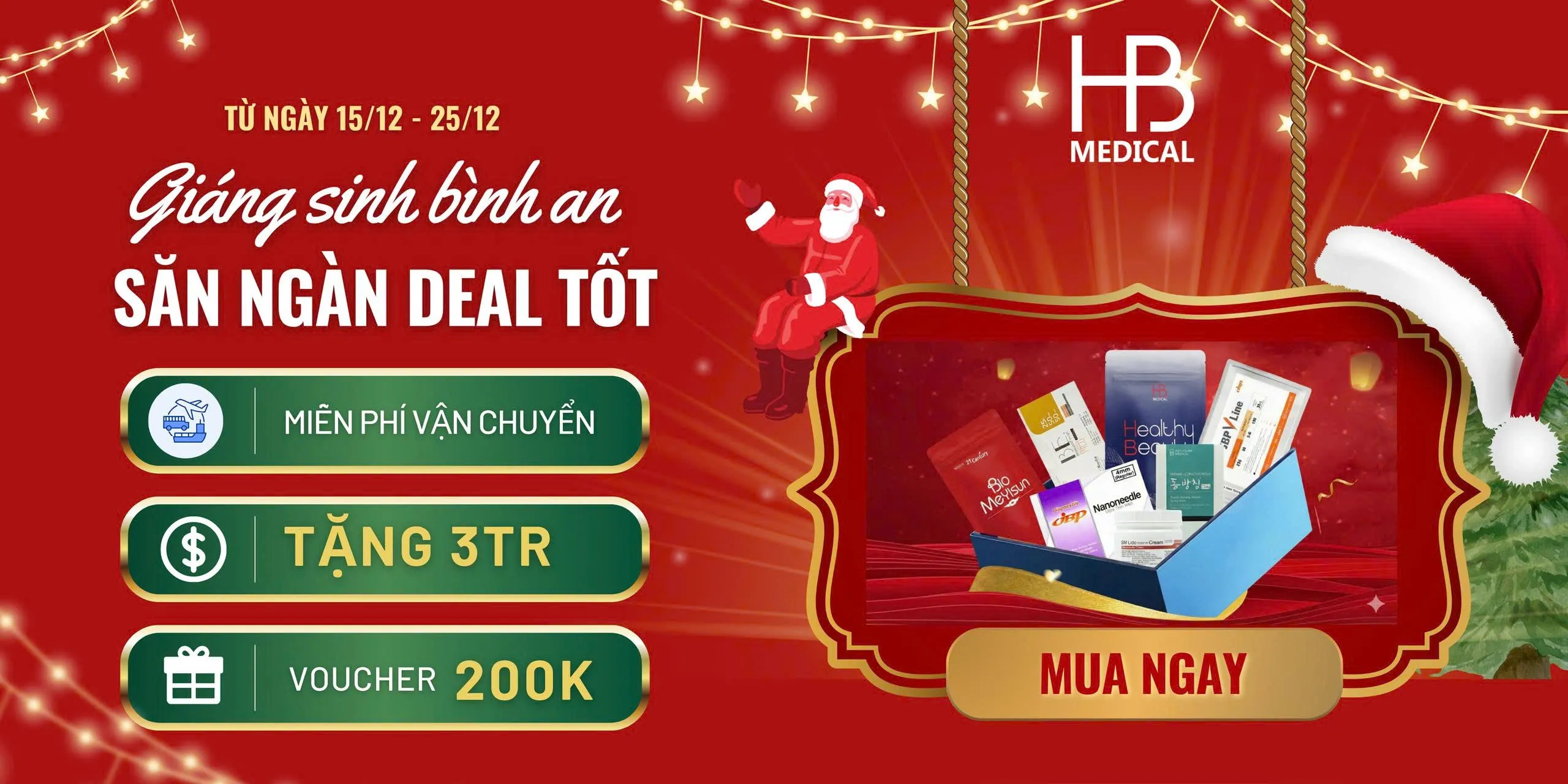 CHƯƠNG TRÌNH KHUYẾN MÃI NOEL 2025: ĐẶT 1 ĐƠN – NHẬN TRỌN ƯU ĐÃI