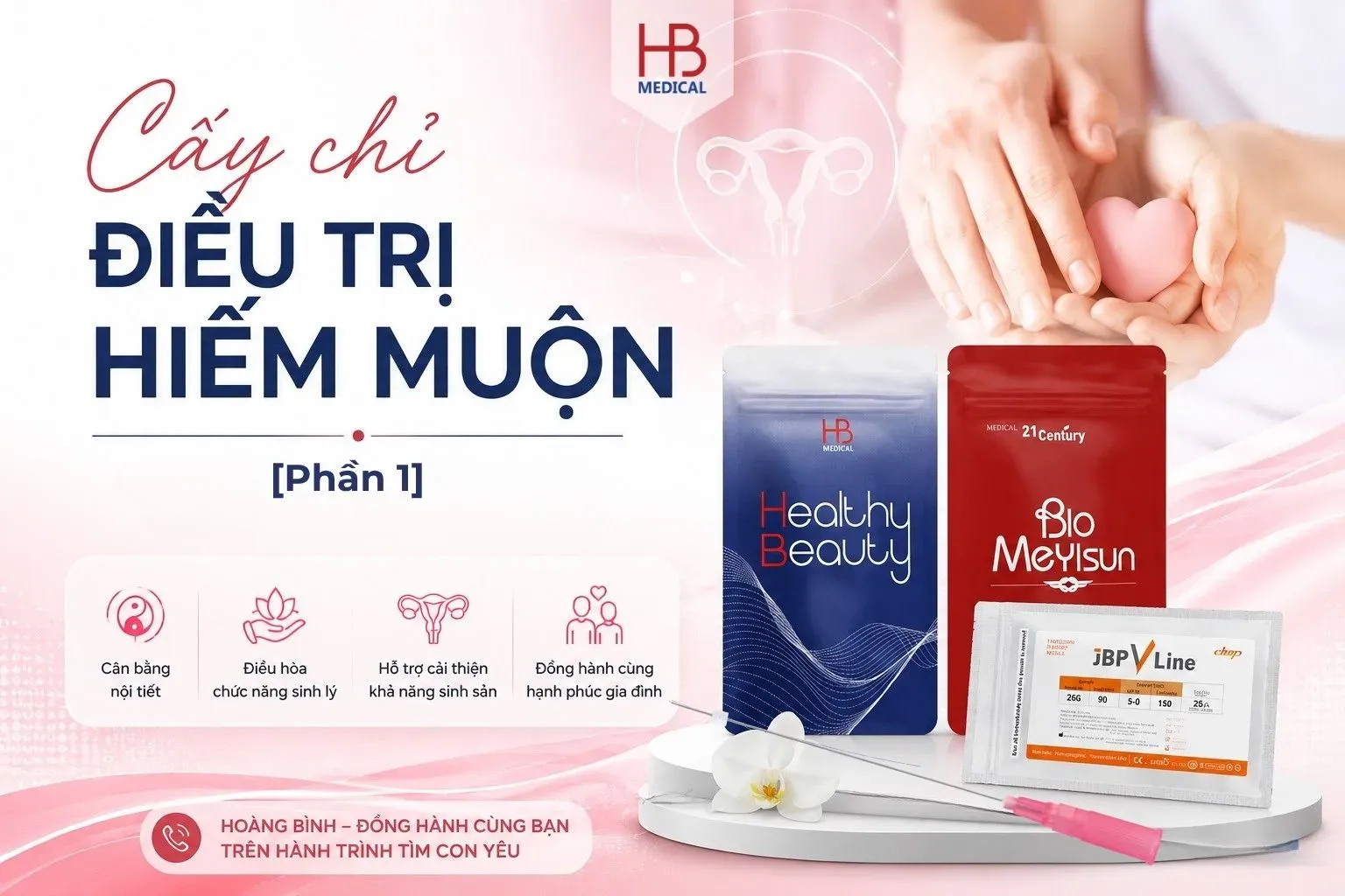 Phần 1: Cấy chỉ điều trị hiếm muộn và một số điều cần biết