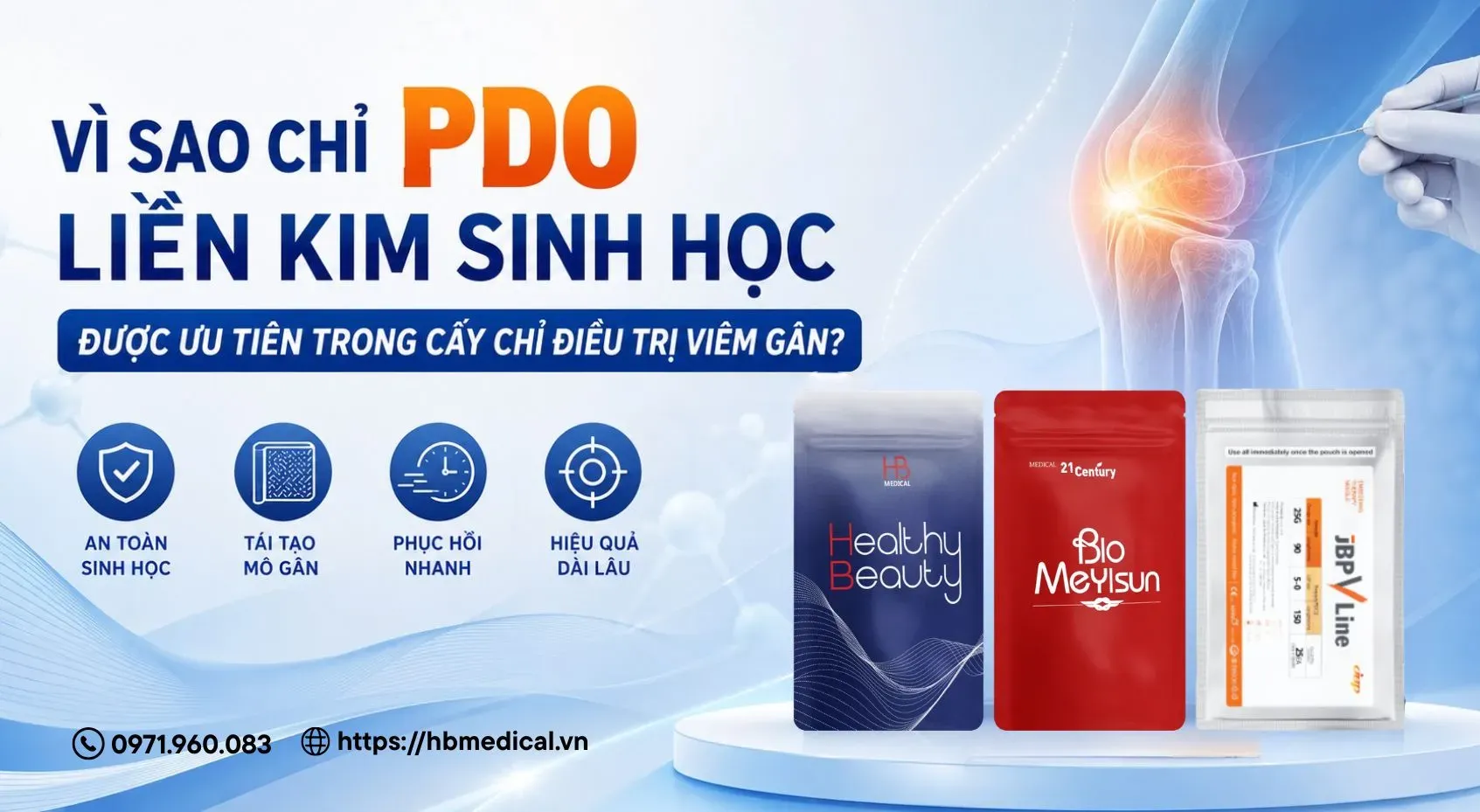 Sử dụng chỉ liền kim sinh học để cấy chỉ điều trị viêm gân