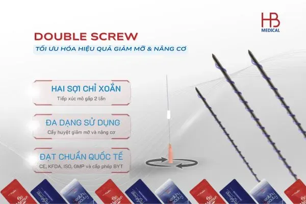 Double Screw Thread – Giải pháp cấy chỉ xoắn kép tối ưu hóa hiệu quả giảm mỡ & nâng cơ