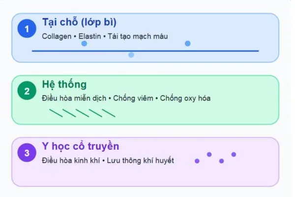 3 tầng tác dụng khi cấy chỉ trẻ hóa da 