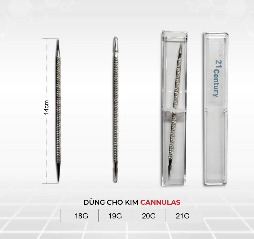 Kim mồi tạo khoang (2 đầu) hỗ trợ cho các dòng kim đầu tù Cannula