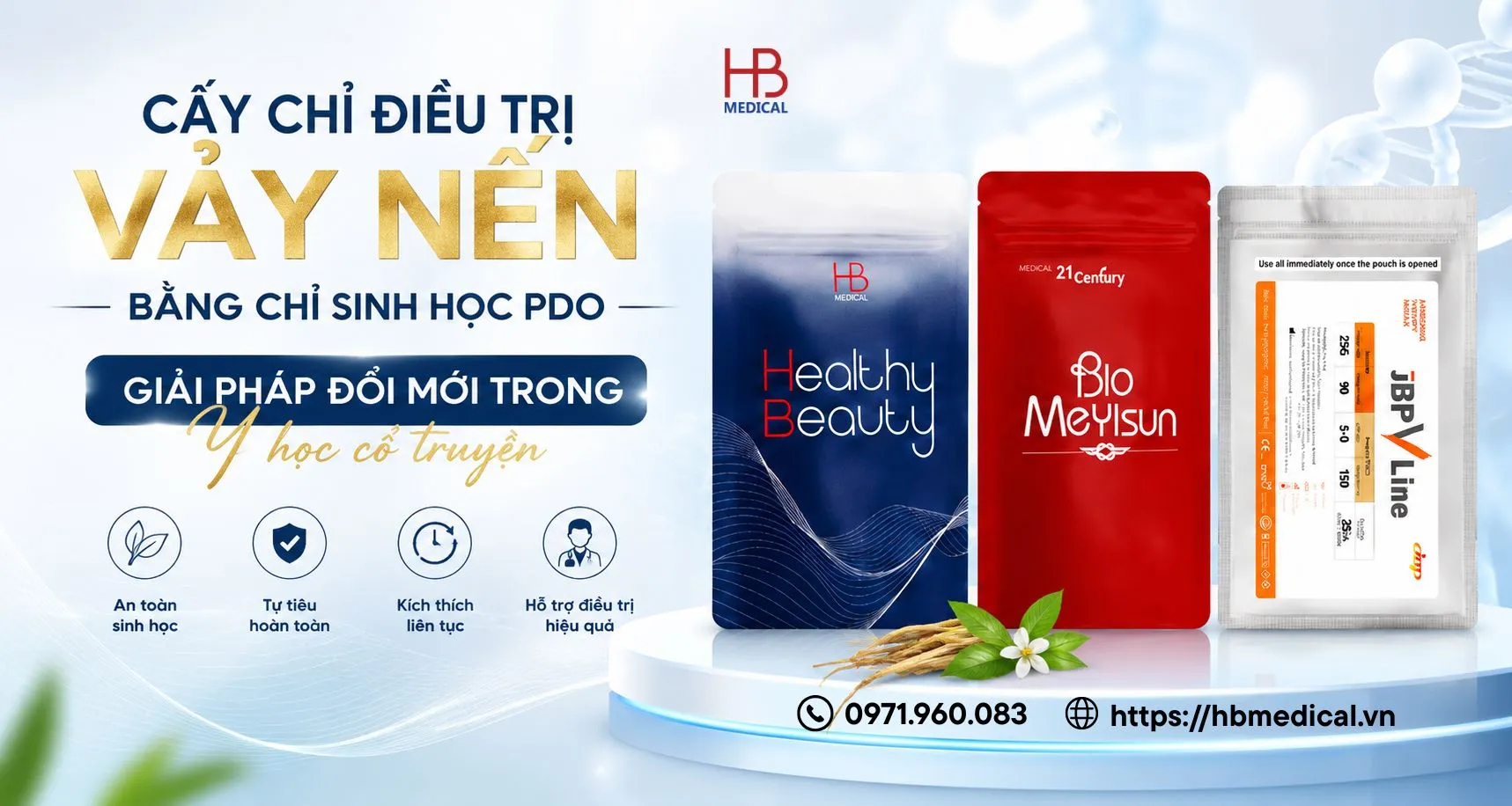 Cấy chỉ điều trị vảy nến bằng chỉ sinh học PDO – Giải pháp đổi mới trong Y học cổ truyền