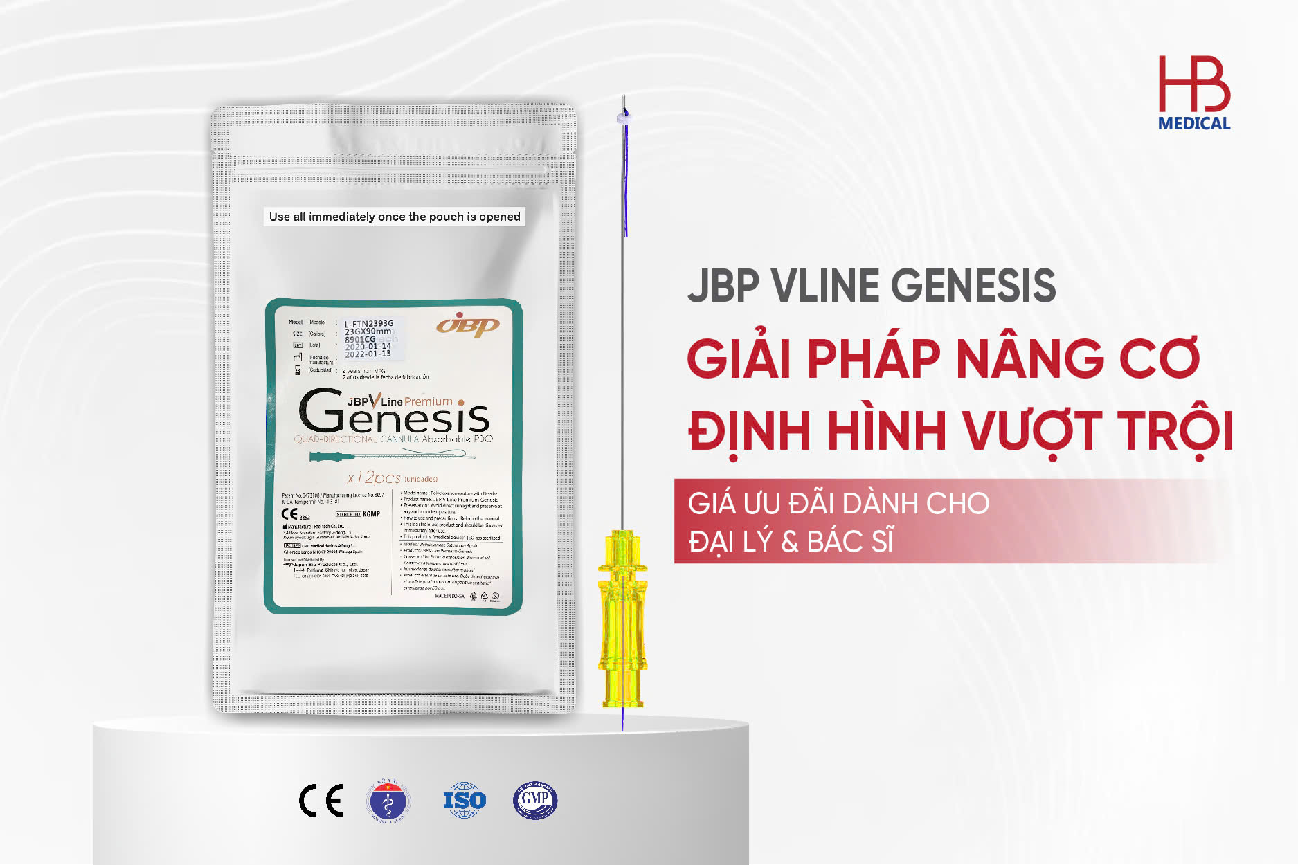 JBP Vline Genesis – Giải pháp nâng cơ định hình vượt trội, giá ưu đãi đặc biệt tháng 10 thành cho bác sĩ & đại lý
