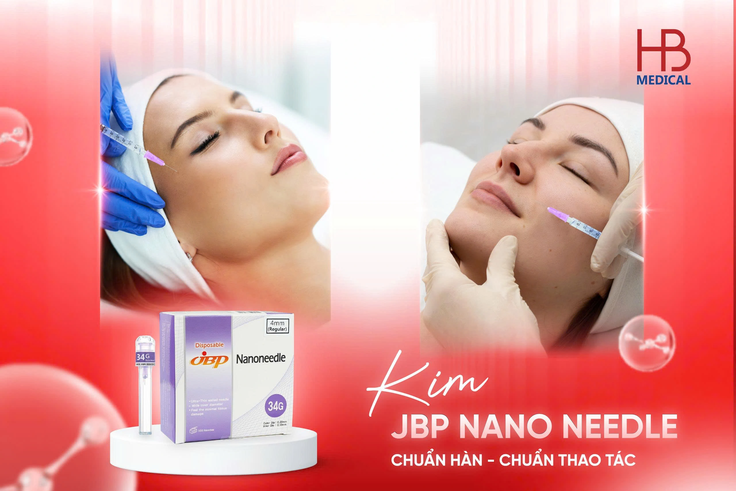 Kim JBP Nanoneedle – Chuẩn Hàn,  chuẩn thao tác