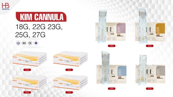 Kim cannula 18G, 22G, 23G, 25G, 27G giá tốt nhất thị trường