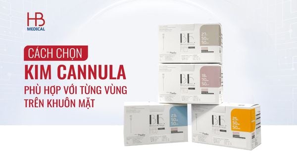 Cách chọn kim cannula phù hợp cho từng vùng trên khuôn mặt