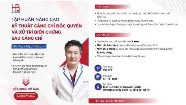 Tập huấn nâng cao Kỹ thuật căng chỉ độc quyền và xử trí biến chứng sau căng chỉ