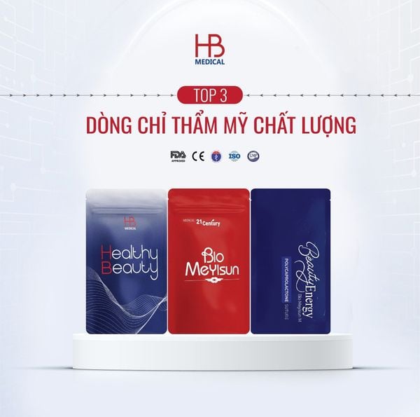 Top 3 dòng chỉ thẩm mỹ chất lượng mà bác sĩ nên chọn