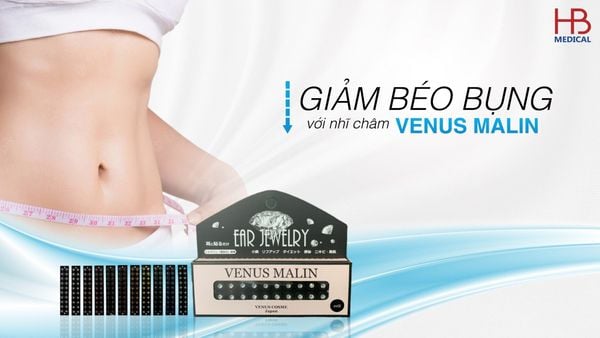 Giảm béo bụng với nhĩ châm Venus Malin